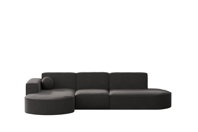 Sofa narożna ogrodowa, kanapa, Designer Modena L Patio Szary Lewy 570440