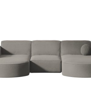 Sofa narożna ogrodowa, kanapa, Designer Modena Studio U Patio Jasnoszary 572486 Sofa narożna ogrodowa, kanapa, Designer Modena Studio U Patio Jasnoszary 572486