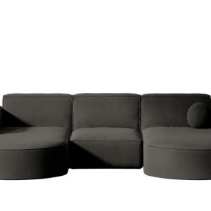 Sofa narożna ogrodowa, kanapa, Designer Modena Studio U Patio Szary 572492 Sofa narożna ogrodowa, kanapa, Designer Modena Studio U Patio Szary 572492