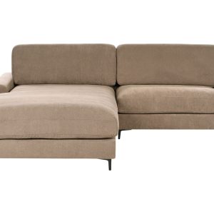 Sofa narożna prawostronna brązowa 647927 Sofa narożna prawostronna brązowa 647927