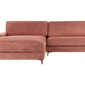 Sofa narożna prawostronna czerwona 413047 Sofa narożna prawostronna czerwona 413047
