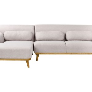 Sofa narożna prawostronna jasnoszara 451987 Sofa narożna prawostronna jasnoszara 451987