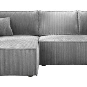 Sofa narożna rozkładana COBRA MINI jasnoszara automat DL lewa 519791 Sofa narożna rozkładana COBRA MINI jasnoszara automat DL lewa 519791