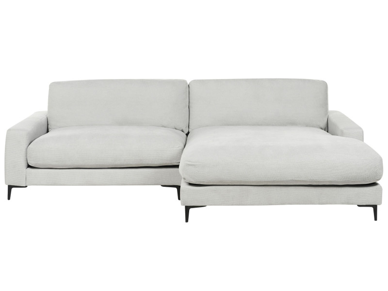 Sofa narożna szenila lewostronna jasnoszara 190846