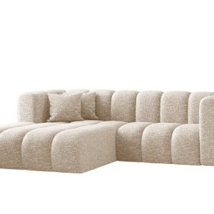 Sofa narożna w kształcie litery L, Grand tkanina Haga Ecru Lewy 525486 Sofa narożna w kształcie litery L, Grand tkanina Haga Ecru Lewy 525486