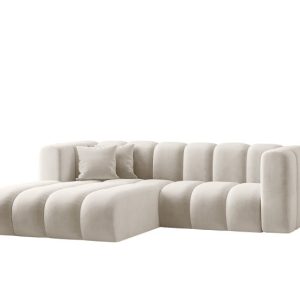 Sofa narożna w kształcie litery L, Grand tkanina Salvador Jasnoszary Lewy 525442 Sofa narożna w kształcie litery L, Grand tkanina Salvador Jasnoszary Lewy 525442