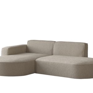 Sofa narożna w kształcie litery L, Modena tkanina Quelle Ciemnobeżowy Lewy 649609 Sofa narożna w kształcie litery L, Modena tkanina Quelle Ciemnobeżowy Lewy 649609