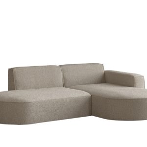Sofa narożna w kształcie litery L, Modena tkanina Quelle Ciemnobeżowy Prawy 648915 Sofa narożna w kształcie litery L, Modena tkanina Quelle Ciemnobeżowy Prawy 648915