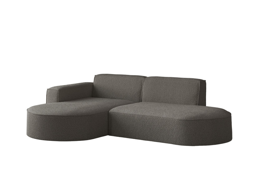 Sofa narożna w kształcie litery L, Modena tkanina Quelle Grafitowy Lewy 648971