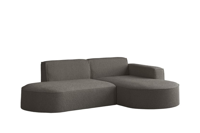 Sofa narożna w kształcie litery L, Modena tkanina Quelle Grafitowy Prawy 648993