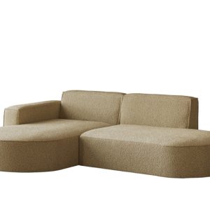 Sofa narożna w kształcie litery L, Modena tkanina Quelle Jasnobrązowy Lewy 649608 Sofa narożna w kształcie litery L, Modena tkanina Quelle Jasnobrązowy Lewy 649608