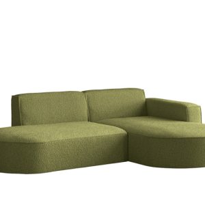 Sofa narożna w kształcie litery L, Modena tkanina Quelle Oliwkowy Prawy 648998 Sofa narożna w kształcie litery L, Modena tkanina Quelle Oliwkowy Prawy 648998