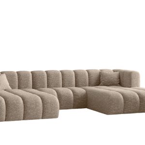 Sofa narożna w kształcie litery U, Grand modułowa z tkaniny Haga Beżowy 636886 Sofa narożna w kształcie litery U, Grand modułowa z tkaniny Haga Beżowy 636886