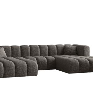 Sofa narożna w kształcie litery U, Grand modułowa z tkaniny Haga Grafitowy 636806 Sofa narożna w kształcie litery U, Grand modułowa z tkaniny Haga Grafitowy 636806