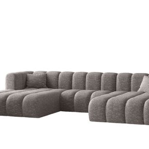 Sofa narożna w kształcie litery U, Grand modułowa z tkaniny Haga Szary 636906 Sofa narożna w kształcie litery U, Grand modułowa z tkaniny Haga Szary 636906