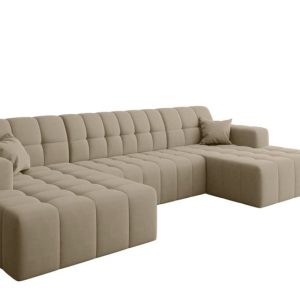 Sofa narożna w kształcie litery U Nimes, tkanina Portland Beżowy 718975 Sofa narożna w kształcie litery U Nimes, tkanina Portland Beżowy 718975