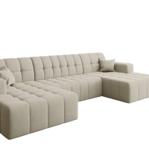 Sofa narożna w kształcie litery U Nimes, tkanina Portland Ecru 719016 Sofa narożna w kształcie litery U Nimes, tkanina Portland Ecru 719016