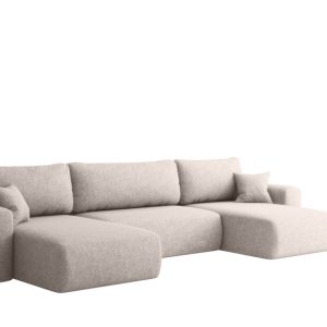 Sofa narożnik CAPRI U, z funkcją spania, do salonu, beżowy 804204 Sofa narożnik CAPRI U, z funkcją spania, do salonu, beżowy 804204