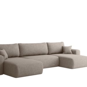 Sofa narożnik CAPRI U, z funkcją spania, do salonu, ciemnobeżowy 804205 Sofa narożnik CAPRI U, z funkcją spania, do salonu, ciemnobeżowy 804205