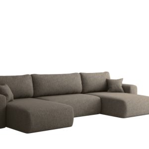 Sofa narożnik CAPRI U, z funkcją spania, do salonu, jasnobrązowy 804190 Sofa narożnik CAPRI U, z funkcją spania, do salonu, jasnobrązowy 804190