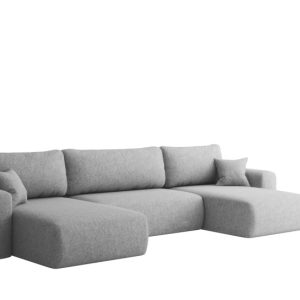Sofa narożnik CAPRI U, z funkcją spania, do salonu, jasnoszary 804198 Sofa narożnik CAPRI U, z funkcją spania, do salonu, jasnoszary 804198