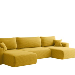 Sofa narożnik CAPRI U z funkcją spania, do salonu, miodowy 804212 Sofa narożnik CAPRI U z funkcją spania, do salonu, miodowy 804212