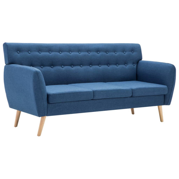 Sofa Niebieski Tkanina vidaXL 471219