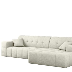 Sofa NIMES narożnik, tkanina Perfect Harmony, Ecru Prawostronny 679787 Sofa NIMES narożnik, tkanina Perfect Harmony, Ecru Prawostronny 679787