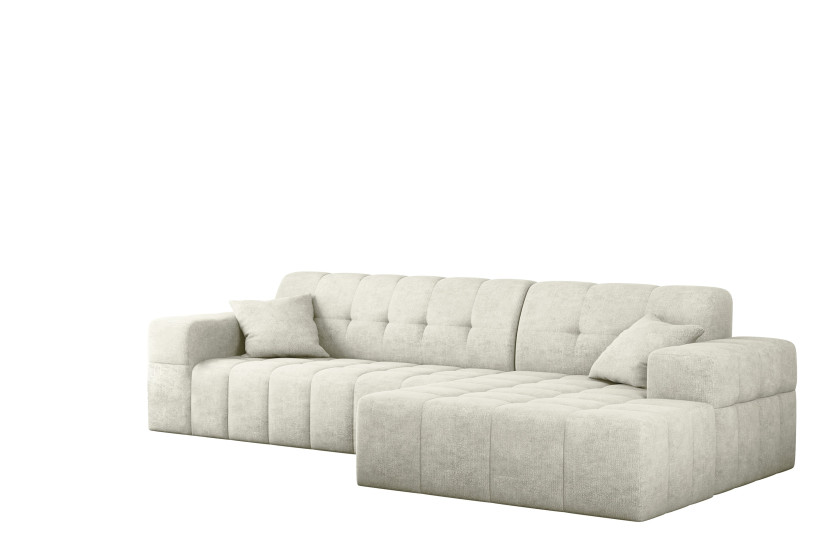 Sofa NIMES narożnik, tkanina Perfect Harmony, Ecru Prawostronny 679787