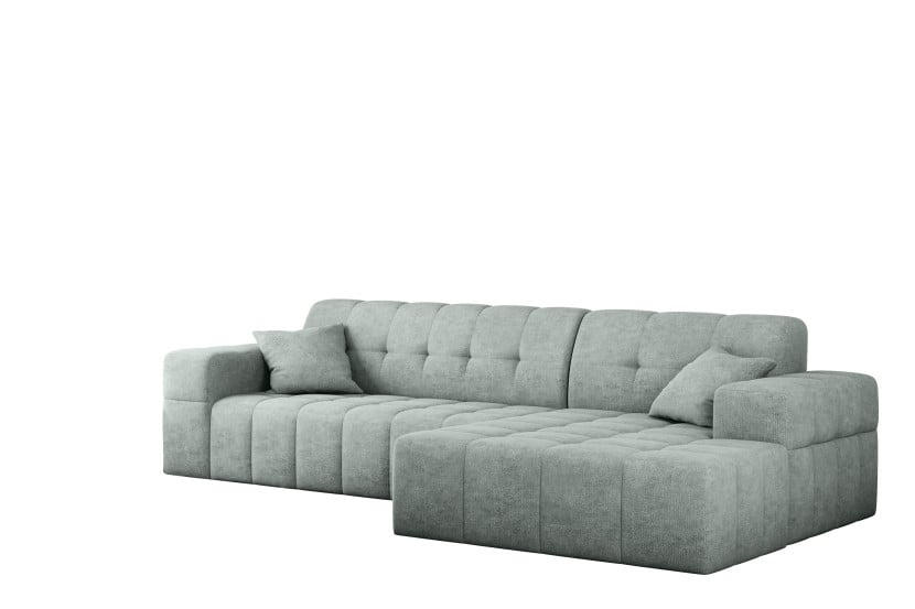 Sofa NIMES narożnik, tkanina Perfect Harmony, Miętowy Prawostronny 679797