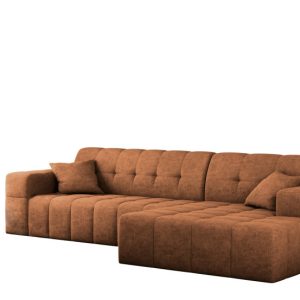 Sofa NIMES narożnik, tkanina Perfect Harmony, Pomarańczowy Prawostronny 679788 Sofa NIMES narożnik, tkanina Perfect Harmony, Pomarańczowy Prawostronny 679788