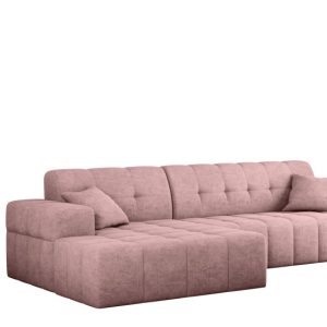 Sofa NIMES narożnik, tkanina Perfect Harmony, Różowy Lewostronny 679794 Sofa NIMES narożnik, tkanina Perfect Harmony, Różowy Lewostronny 679794