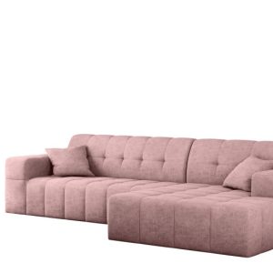 Sofa NIMES narożnik, tkanina Perfect Harmony, Różowy Prawostronny 679772 Sofa NIMES narożnik, tkanina Perfect Harmony, Różowy Prawostronny 679772