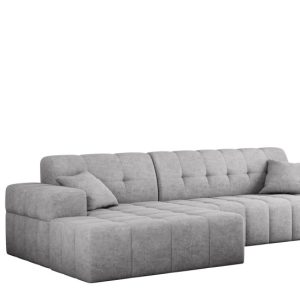 Sofa NIMES narożnik, tkanina Perfect Harmony, Szary Lewostronny 679795 Sofa NIMES narożnik, tkanina Perfect Harmony, Szary Lewostronny 679795