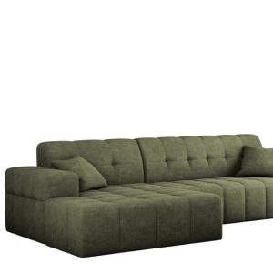 Sofa NIMES narożnik, tkanina Perfect Harmony, Zielony Lewostronny 679785 Sofa NIMES narożnik, tkanina Perfect Harmony, Zielony Lewostronny 679785