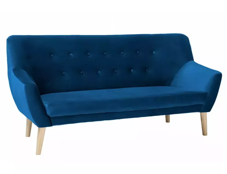 Sofa NORDIC 3 VELVET granatowa 854082