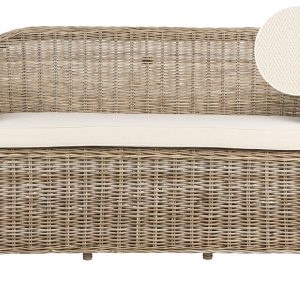 Sofa ogrodowa 2-osobowa 150 cm rattanowa naturalna 516005 Sofa ogrodowa 2-osobowa 150 cm rattanowa naturalna 516005