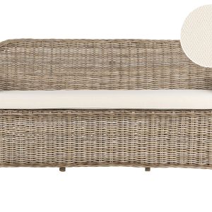 Sofa ogrodowa 2-osobowa 189 cm rattanowa naturalna 516007 Sofa ogrodowa 2-osobowa 189 cm rattanowa naturalna 516007