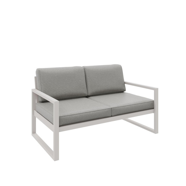 Sofa ogrodowa 2-osobowa ALICANTE beżowa z kaszmirowym stelażem 1048395