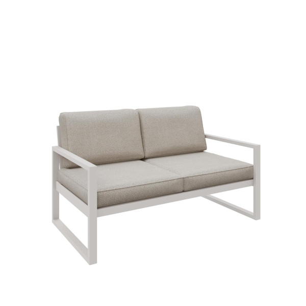Sofa ogrodowa 2-osobowa ALICANTE kremowa z kaszmirowym stelażem 1048401