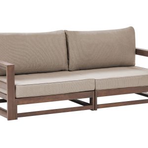 Sofa ogrodowa 2-osobowa z akacji ciemne drewno 171608