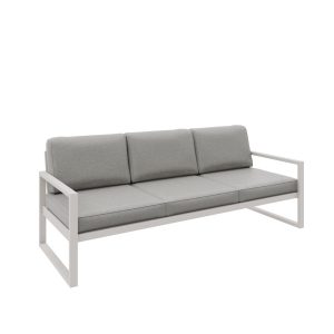 Sofa ogrodowa 3-osobowa ALICANTE beżowa z kaszmirowym stelażem 1048391 Sofa ogrodowa 3-osobowa ALICANTE beżowa z kaszmirowym stelażem 1048391