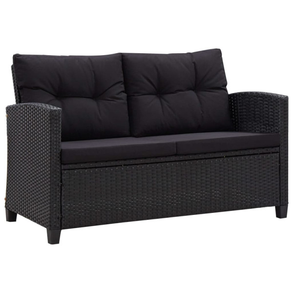 Sofa ogrodowa Czarny Technorattan vidaXL 754919
