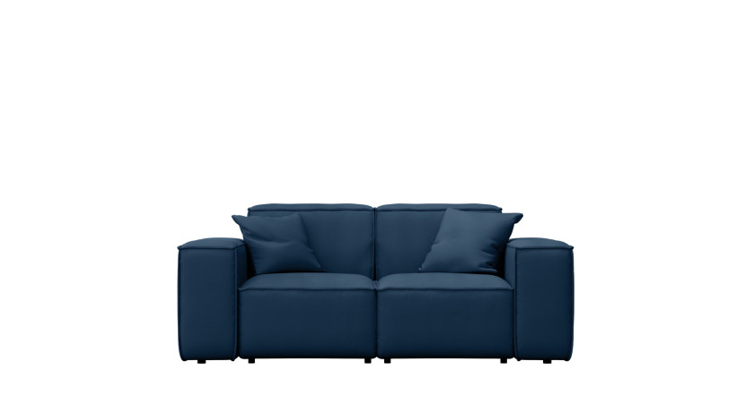 Sofa ogrodowa dwuosobowa MALIBU na taras, tkanina Odyssey, Granatowy 550185