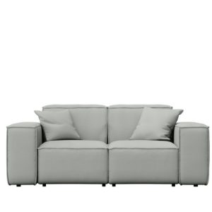 Sofa ogrodowa dwuosobowa MALIBU na taras, tkanina Odyssey, Jasnoszary 550193 Sofa ogrodowa dwuosobowa MALIBU na taras, tkanina Odyssey, Jasnoszary 550193