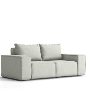 Sofa ogrodowa dwuosobowa SONNE na taras, tkanina Artykuł, Jasnoszary 572483 Sofa ogrodowa dwuosobowa SONNE na taras, tkanina Artykuł, Jasnoszary 572483