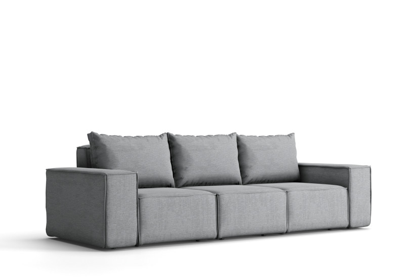 Sofa ogrodowa Garden, 3-osobowa, szary (23) 1022612