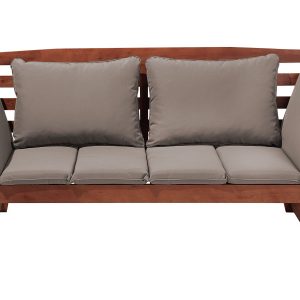 Sofa ogrodowa kanapa 2os drewniana szara 64809 Sofa ogrodowa kanapa 2os drewniana szara 64809