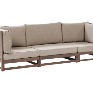 Sofa ogrodowa ławka z poduszkami ciemne drewno 379075 Sofa ogrodowa ławka z poduszkami ciemne drewno 379075