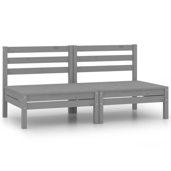 Sofa ogrodowa Szary Drewno sosnowe vidaXL 498977